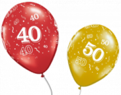 ballon verjaardag 40/50 jaar