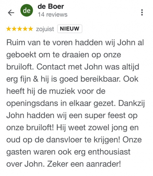 DJ John Valk recensie